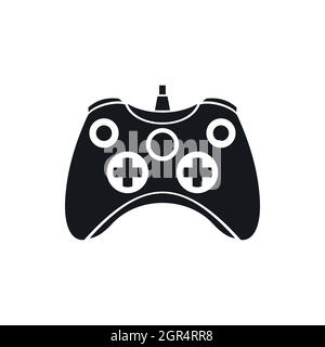 Video Game Controller Symbol, einfachen Stil Stock Vektor