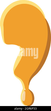 Komma aus Honig-Symbol Stock Vektor