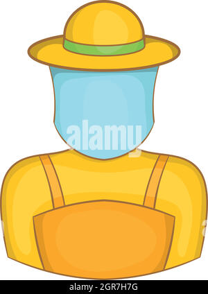 Imker-Symbol, Cartoon-Stil Stock Vektor