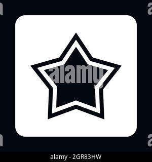 Stern-Symbol, einfachen Stil Stock Vektor