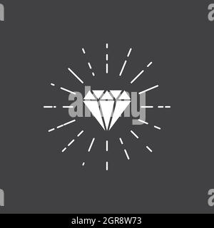 Diamond Logo Vektor Symbol Illustration Design Stock Vektor