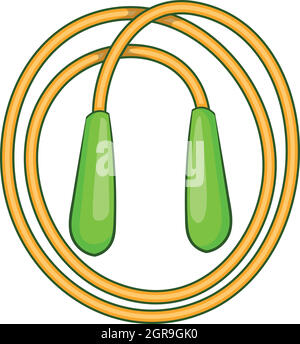 Skipping Rope Symbol, cartoon-Stil Stock Vektor