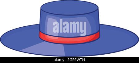 Spanien hat mit Red Ribbon Symbol, Cartoon Stil Stock Vektor