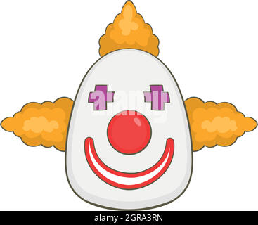 Clown-Symbol, Cartoon-Stil Stock Vektor