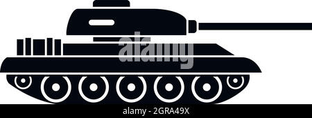 Tank-Symbol, einfachen Stil Stock Vektor