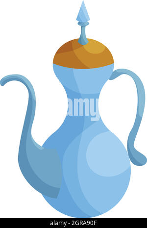 Die traditionelle arabische Coffee Mug Symbol, Cartoon Stil Stock Vektor