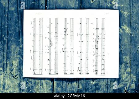 Musik ist immer in der Luft Stockfoto