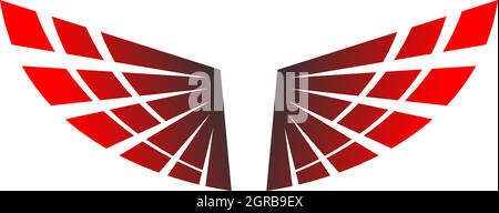 Wing Logo Symbol Symbol Design Vorlage Vektor Stock Vektor