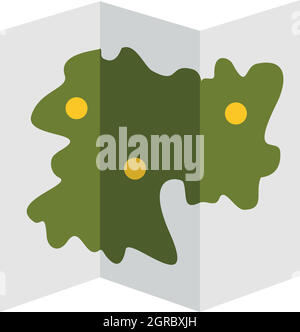 Fahrplan-Symbol, flachen Stil Stock Vektor