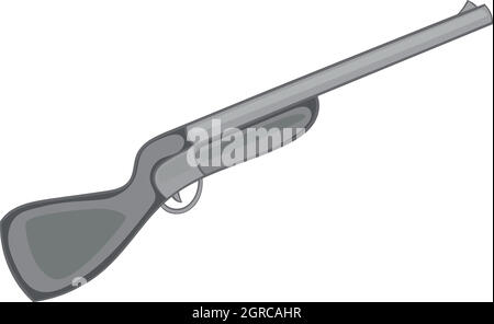Jagd Gewehr Stil Symbol, schwarz Monochrom Stock Vektor
