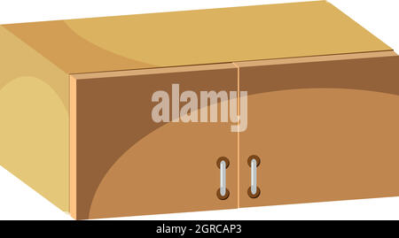 Schublade Symbol, Cartoon-Stil Stock Vektor