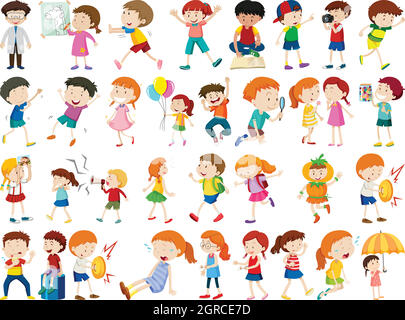 Gruppe von Menschen Charakter Stock Vektor