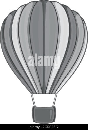 Luft-Ballon-Symbol, monochrome Blackstyle Stock Vektor