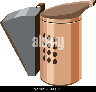 Imkerei Raucher Symbol, Cartoon-Stil Stock Vektor