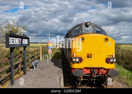 Klasse 37 bei Berney bewaffnet Norfolk Stockfoto