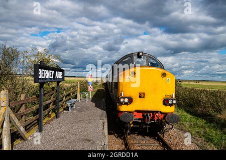 Klasse 37 bei Berney bewaffnet Norfolk Stockfoto