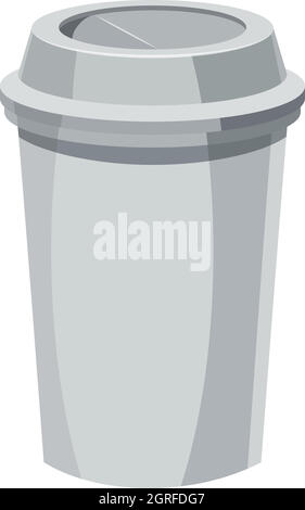 Papier-Pokal-Symbol, Cartoon-Stil zum mitnehmen Stock Vektor
