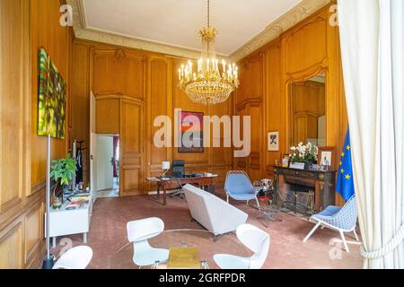 Frankreich, Paris, Hotel de Rothelin-Charolais - Ministerium für Transformation und öffentlichen Dienst, Büro des Ministers Stockfoto