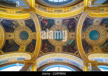 Frankreich, Paris, von der UNESCO zum Weltkulturerbe erklärt, der Palais Bourbon, Leiter der Nationalversammlung, die Bibliothek der Versammlung des Architekten Jules de Joly Stockfoto