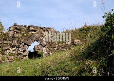 Frankreich, Vogesen, Fontenoy le Chateau, Ruinen der Burg aus dem 10.-17. Jahrhundert Stockfoto