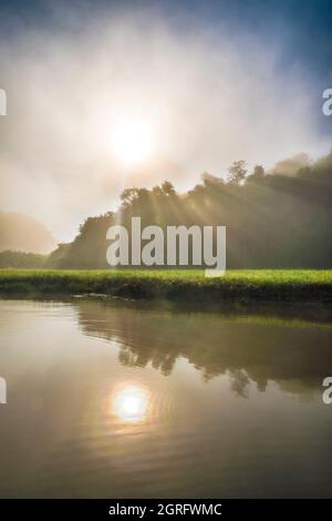 Frankreich, Französisch-Guayana, Kaw Sümpfe bei Sonnenaufgang Stockfoto