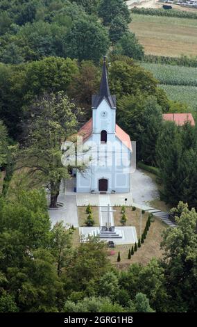 Pfarrkirche des heiligen Antonius von Padua in Vukmanic, Kroatien Stockfoto