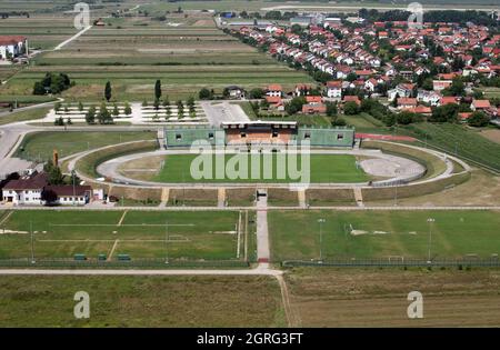 Stadion Radnik in Velika Gorica, Kroatien Stockfoto