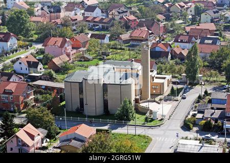 Pfarrkirche St. Paul in Retkovec, Zagreb, Kroatien Stockfoto