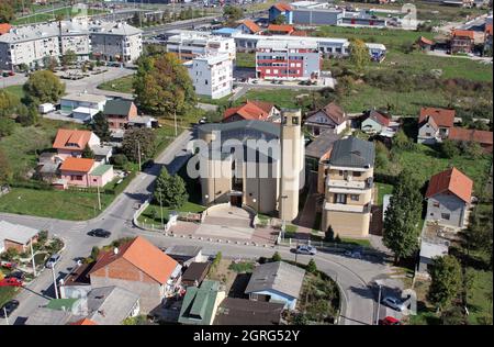 Pfarrkirche St. Paul in Retkovec, Zagreb, Kroatien Stockfoto