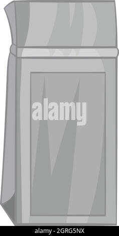 Fertige Papier Pack Symbol, monochrome Blackstyle Stock Vektor