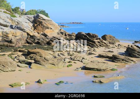 Frankreich, Vendee, Noirmoutier Island, Noirmoutier en l'ile, Dames Beach Stockfoto