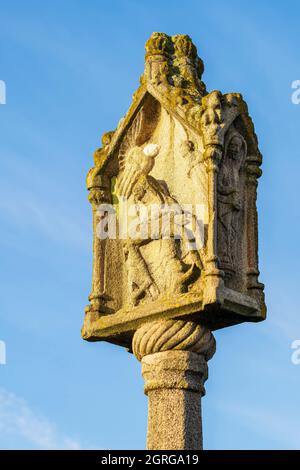 Frankreich, Morbihan, Golf von Morbihan, Séné, Montsarrac kalvarienberg (16. Oder 17. Jahrhundert) Stockfoto