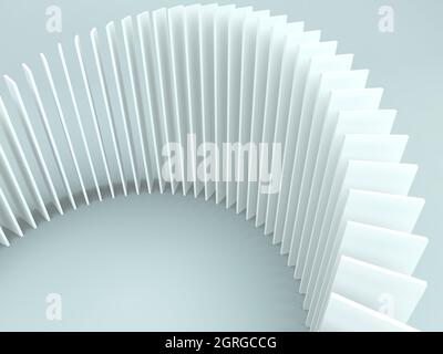 Abstrakte architektonische Form. 3d-gerendertes Bild Stockfoto