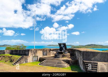 înch Gewehr in Schusswaffe, Green Hill Fort Museum, Thursday Island, Torres Straits, Far North Queensland, Australien Stockfoto
