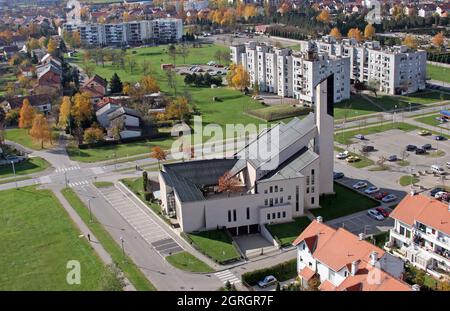 Pfarrkirche des seligen Aloysius Stepinac in Velika Gorica, Kroatien Stockfoto