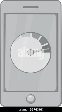 Batterieanzeige auf Telefon-Symbol Stock Vektor