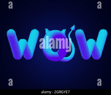 Blauer weicher Buchstabe auf blauem Hintergrund. EPS 10 Stock Vektor