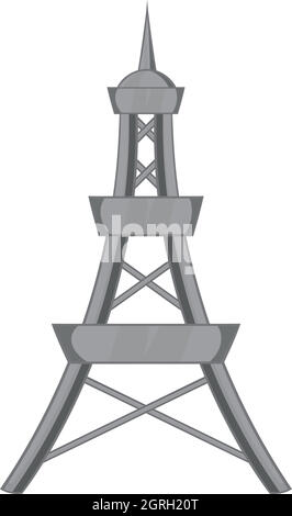 Handy-Turm Symbol, schwarz monochrome Stil Stock Vektor