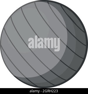 Volleyball Ball Symbol, schwarz monochrome Stil Stock Vektor