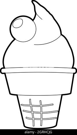 Eis-Symbol, isometrischen 3d Stil Stock Vektor