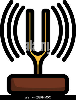 Symbol Für Die Stimmgabel Stock Vektor