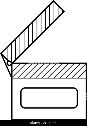 Slapstick-Symbol, Umriss-Stil Stock Vektor