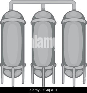 Wasseraufbereitung für Bier-Produktion-Symbol Stock Vektor