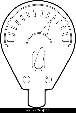 Parkuhr-Symbol, isometrischen 3d Stil Stock Vektor