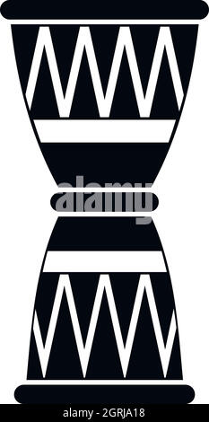 Afrikanische Trommel-Symbol, einfachen Stil Stock Vektor