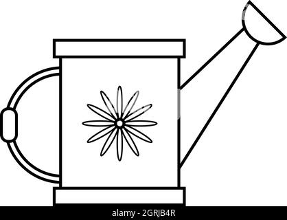 Gießkanne Symbol, Umriss-Stil Stock Vektor