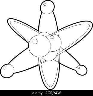 Moleküle-Symbol, isometrischen 3d Stil Stock Vektor