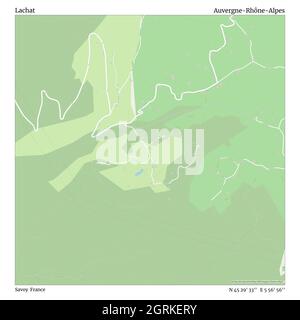 Lachat, Savoy, Frankreich, Auvergne-Rhône-Alpes, N 45 29' 33'', E 5 56' 56'', map, Timeless Map veröffentlicht im Jahr 2021. Reisende, Entdecker und Abenteurer wie Florence Nightingale, David Livingstone, Ernest Shackleton, Lewis and Clark und Sherlock Holmes haben sich bei der Planung von Reisen zu den entlegensten Ecken der Welt auf Karten verlassen.Timeless Maps kartiert die meisten Orte auf der Welt und zeigt die Verwirklichung großer Träume. Stockfoto