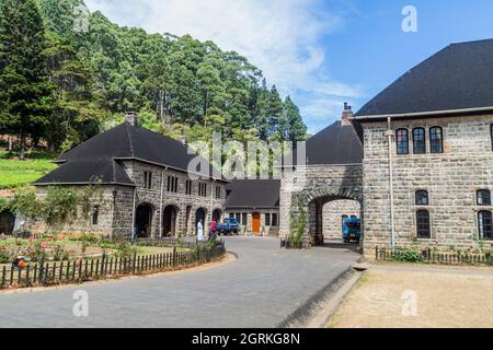 HAPUTALE, SRI LANKA - 16. JULI 2016 Adisham Kloster in der Nähe von Haputale Stockfoto