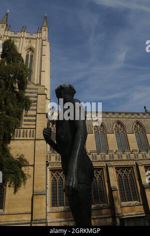 Statue des heiligen Edmund, Bury St. Edmunds Stockfoto